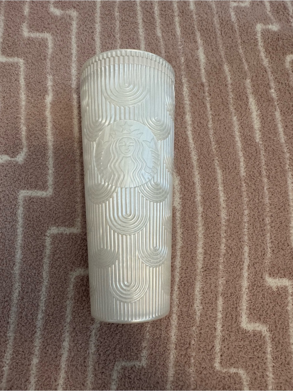 Starbucks 2023 Spring Pearl White Mermaid Scale Venti Tumbler 24oz - Cup Only